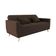 Sofá Cama Casal Premium 3 Lugares Com Baú 2,08 Larg Pamela Matrix Veludo Marrom