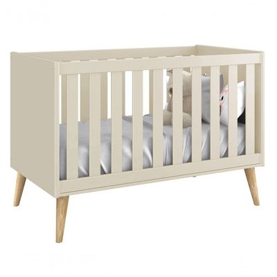 Jogo De Quarto Para Bebê Completo 3 Portas Théo New Areia Fosco Com Natural - Moveisaqui
