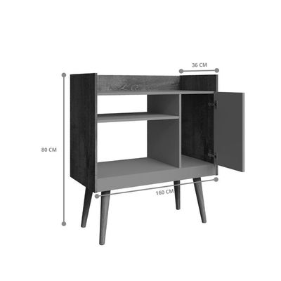 Aparador Café Ii Naturalle Com Off-white - Bechara