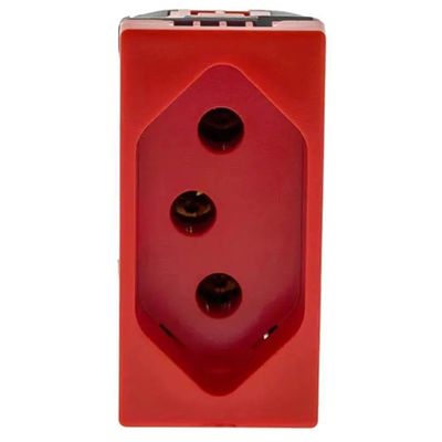 Tomada 2p+t 20a 250v B. Parafuso 1m Vermelha 615079vm