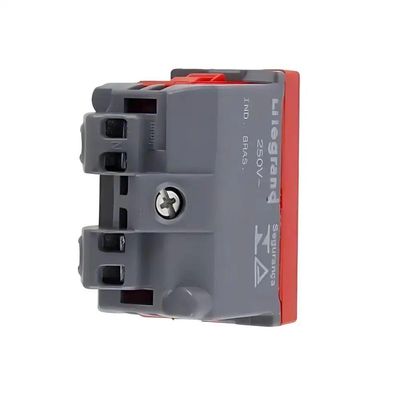 Tomada 2p+t 20a 250v B. Parafuso 1m Vermelha 615079vm