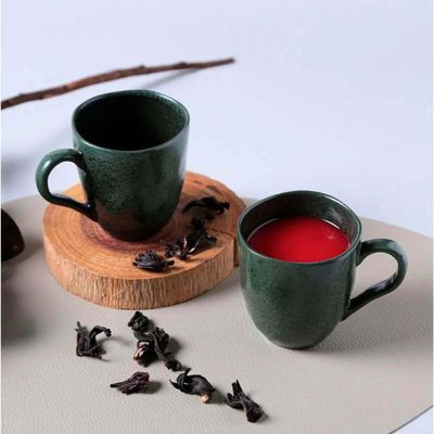 Aparelho de Jantar 18 Peças Cerâmica Stoneware Porto Brasil Orgânico Verde Arauco Mesa Posta