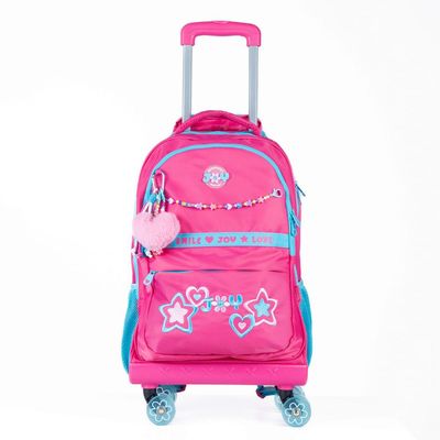 Mochila de Rodinha Infanto Juvenil Feminina BG Joy Rosa U / Rosa