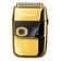 Barbeador Máquina Corpo de Metal Dourado Shaver Acabamento Prova da água Kemei KM-2028