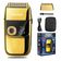 Barbeador Máquina Corpo de Metal Dourado Shaver Acabamento Prova da água Kemei KM-2028