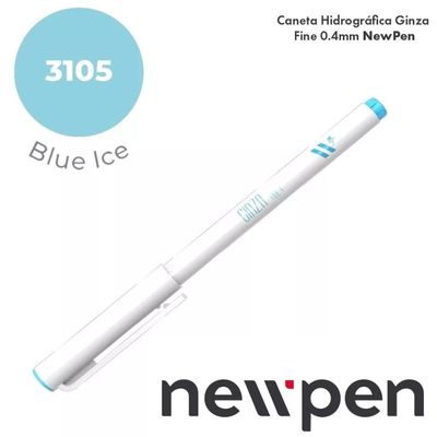MARCADOR ARTISTICO GINZA FINELINER - BLUE ICE  3105 - NEWPEN