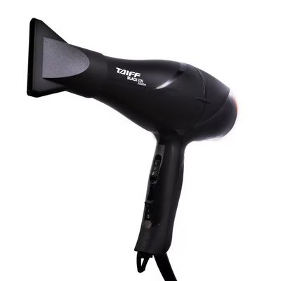 Secador de Cabelo Black Ion 2000W Íons Negativos 2 Velocidades Preto Taiff Black / 220V