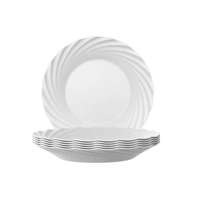 Conjunto 6 Pratos Duralex Jasmim Fundo Sopa 24cm - Nadir