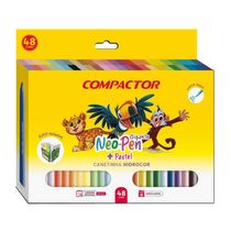 CANETINHA 48 CORES NEO PEN COMPACTOR