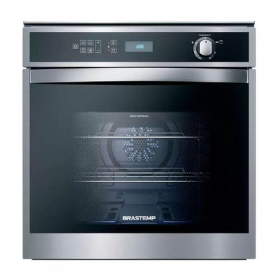 Forno De Embutir A Gás Brastemp 78l Inox 220v Boh84arrna