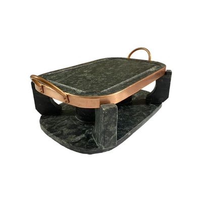 Churrasqueira Oval De Pedra Sabão Gourmet Fondue Grande 31 Cm