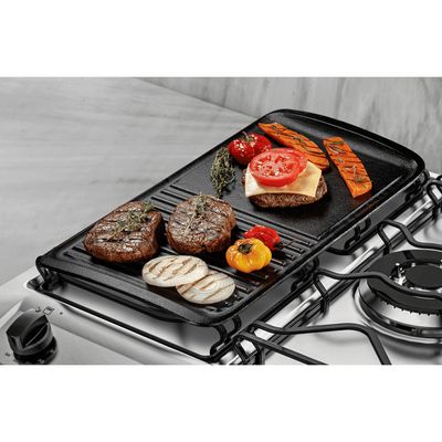 Chapa Grill Electrolux de ferro fundido para Fogão. Indução. Forno e Churrasqueiras Não se aplica