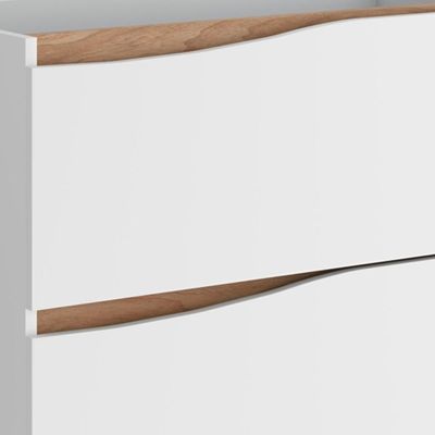 Balcão Gabinete Para Banheiro Com Pés 80cm Evie B06 Branco Tau - Lyam Decor