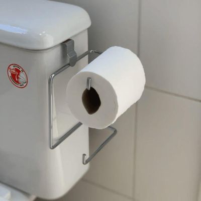 Suporte Duplo De Papel Higiênico Para Caixa Acoplada Cromado