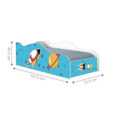 Mini Cama Fun Foguete Espacial Infantil Com Colchão