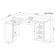 Mesa de Canto para Escritório ME4101 Branco Tecno Mobili