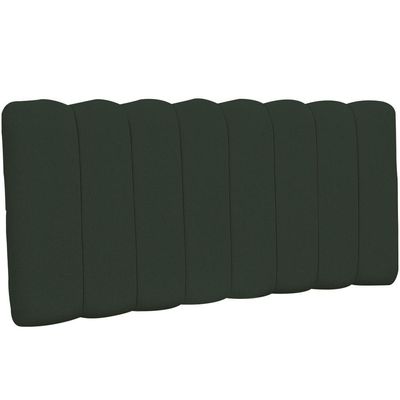 Cabeceira Cama Box Painel Casal 140 cm Dubai W01 Linho Verde Musgo - Lyam Decor
