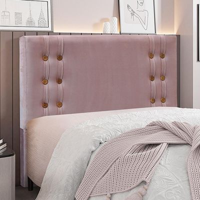 Cabeceira Decorativa Queen Size 1,60M Kors Veludo Lilás - Gran Belo