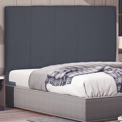 Cabeceira Decorativa Queen Size 1,60M Erza Suede Cinza - Gran Belo