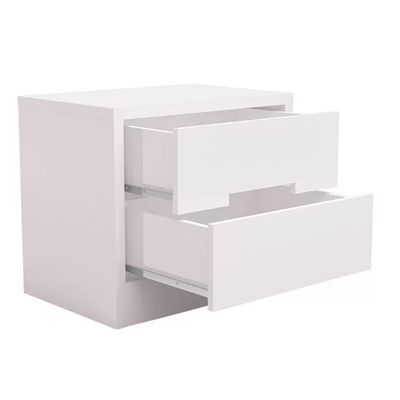 Mesa de Cabeceira Kappesberg com 2 Gavetas - S822 Branca