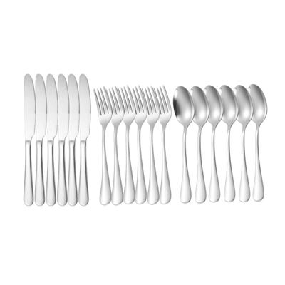 Talheres de Sobremesa Faqueiro Inox Garfo Faca Colher 18un