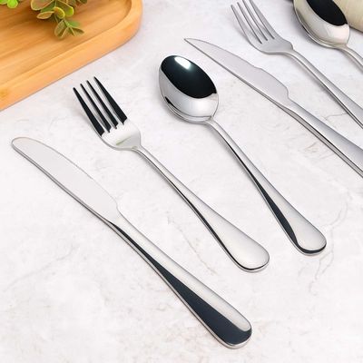 Talheres de Sobremesa Faqueiro Inox Garfo Faca Colher 18un