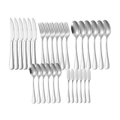 Talheres de Mesa Sobremesa Espatula Faqueiro Aço Inox 30un