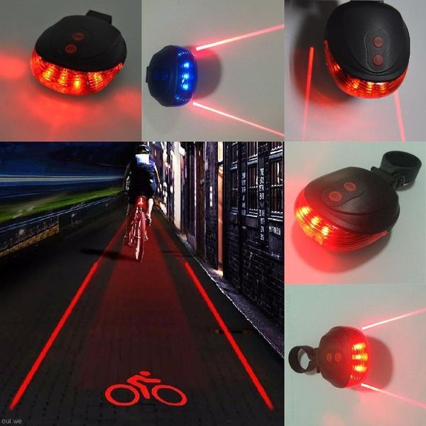 Lanterna Traseira e Dianteira de Bicicleta com Laser A / vermelho