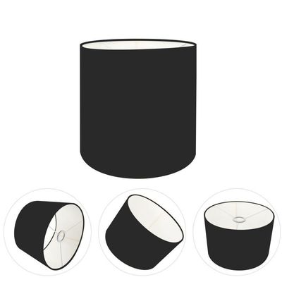 Cúpula Abajur E Luminária Cilíndrica Vivare Cp-7005 ø18x18cm - Bocal Nacional Preto