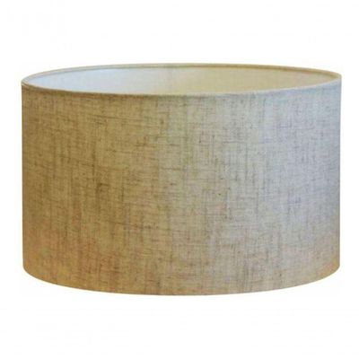 Cúpula Abajur Cilíndrica Cp-7023 ø50x21cm Rustico Bege