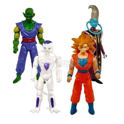 Kit 4 Bonecos Dragon Ball Super 15Cm