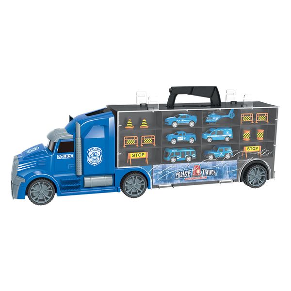 Caminhão Maleta Polícia DMT5928 DM Toys