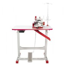 Overloque Gn1 Semi Industrial Vermelha Com Mesa 110v