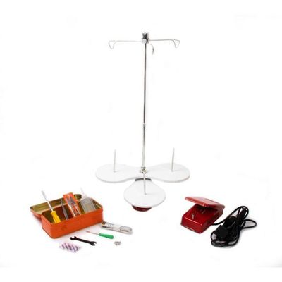 Overloque Gn1 Semi Industrial Vermelha Com Mesa 110v