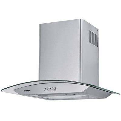 Coifa de Parede 60 cm Vidro Curvo em Aço Inox CAP60AR Consul Inox / 220V