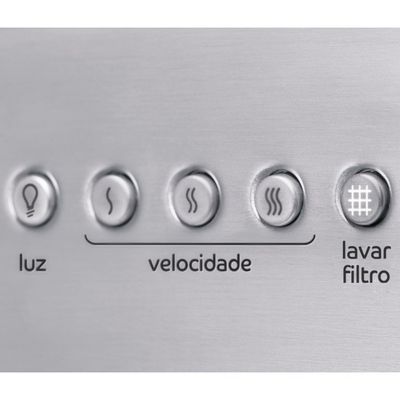 Coifa de Parede 60 cm Vidro Curvo em Aço Inox CAP60AR Consul Inox / 220V