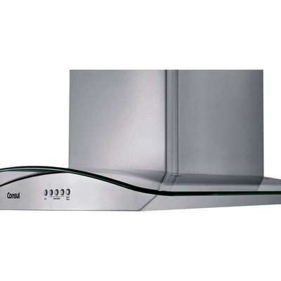 Coifa de Parede 60 cm Vidro Curvo em Aço Inox CAP60AR Consul Inox / 220V