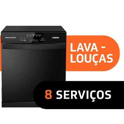 Lava Louças Brastemp 8 Serviços Econômica BLF08AE Preto / 220V