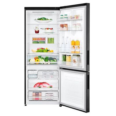 Geladeira Smart GCB569NQ Frost Free Inverse 451 Litros LG Preto / 110V