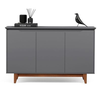 Buffet 3 Portas Flow Cinza