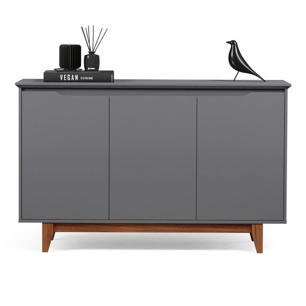 Buffet 3 Portas Flow Cinza