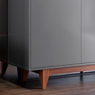Buffet 3 Portas Flow Cinza