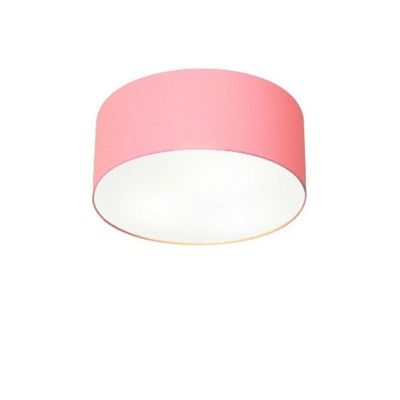 Plafon Para Sala De Tv Cilíndrico Tv-3010 Cúpula Cor Rosa Bebê