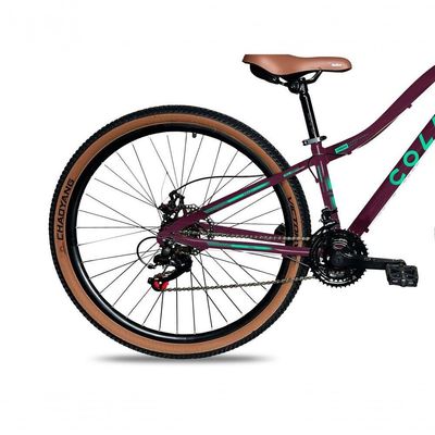 Bicicleta Viena Aro 29 Freio Disco 21v Com Cestão Colli Cor Bronze Tamanho Do Quadro 17 Roxo