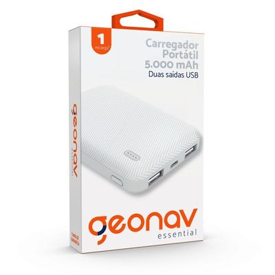Carregador Portátil 5.000Mah Essential Branco