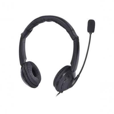 Fone De Ouvido Headset Corp Usb Com Microfone - Preto - Vk390
