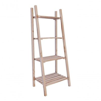 Arara Expositora Para Lojas Multifuncional De Madeira Natural