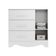 Comoda Popy Retro 1 Porta 3 Gavetas - Moveis Peroba Branco Brilho