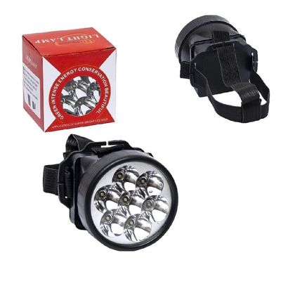 Lanterna Cabeca 7 Super Led Ciclista Capacete Bike Trilha Camping Obra Pesca Farolete Sinalizador Corrida Ajustavel Lamp