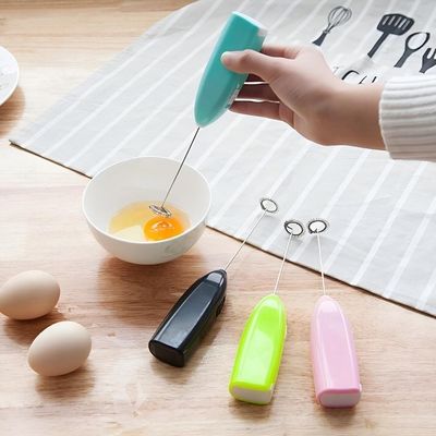 Mini Mixer Batedor Misturador Giratorio A Pilha Para Bebidas Café Cappuccino Milk Shake Ovos